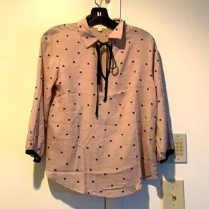 cat print blouse cat 🐱